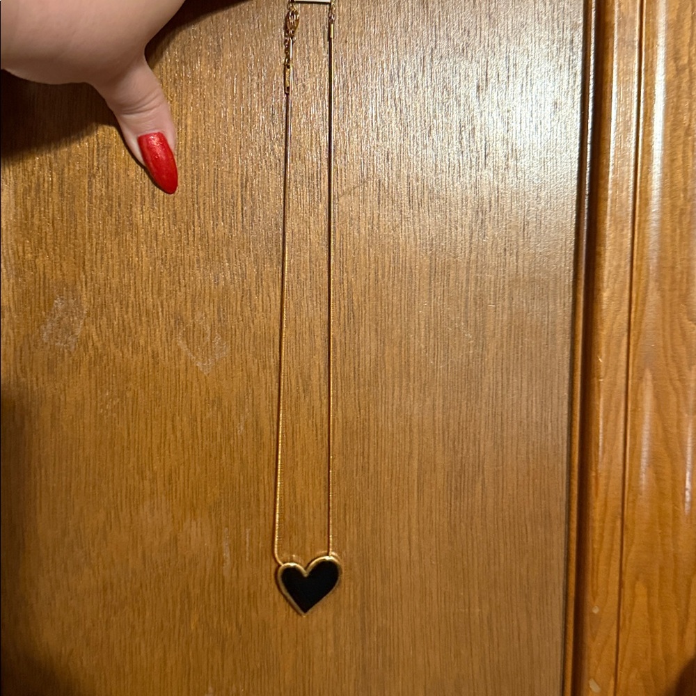 Black Heart Pendant Necklace